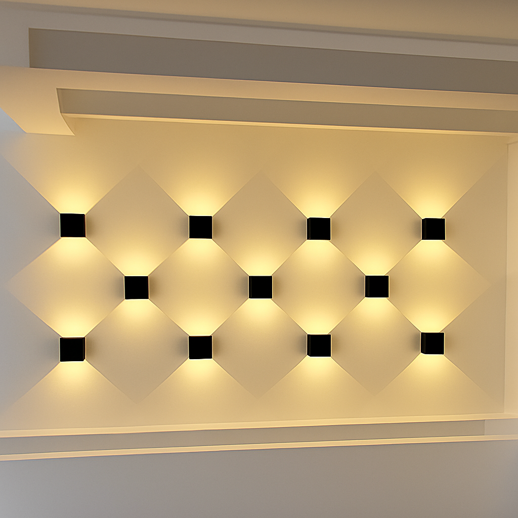 6W/12W LED wall light outdoor waterproof IP65 porch garden and indoor bedroom bedside aluminium lamp