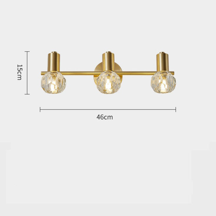 Luxury gold crystal LED wall light altesse - vue 6 sur 6
