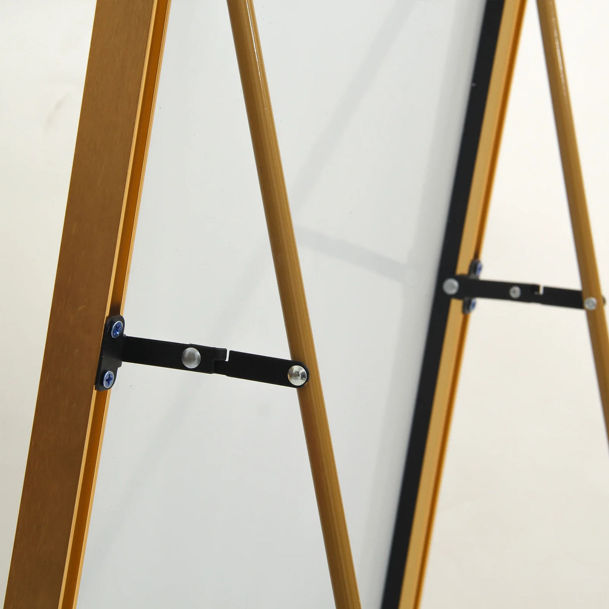 1620x530mm gold full-length mirror,vertical,suspended or wall mounted mirror with bracket,made aluminum alloy rectangular frame - vue 5 sur 6