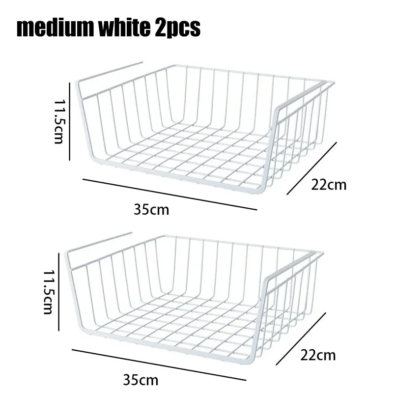 metal hanging storage basket for workspace and storage - vue 12 sur 18