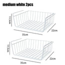 multifunctional perforated iron hanging storage basket