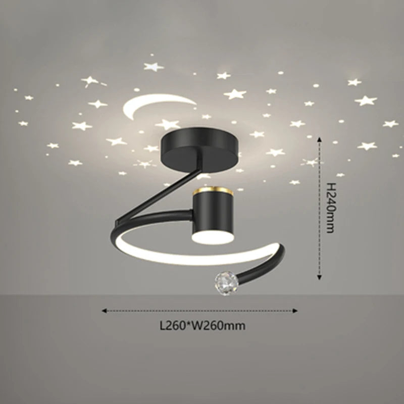 Modern LED ceiling light for indoor and outdoor decoration - vue 9 sur 10
