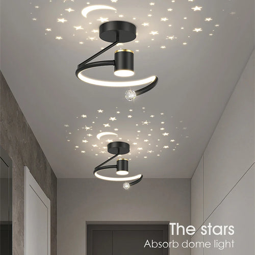 Modern LED ceiling light for indoor and outdoor decoration - vue 2 sur 10