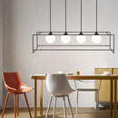 Modern pendant light with adjustable cable and LED bulb
