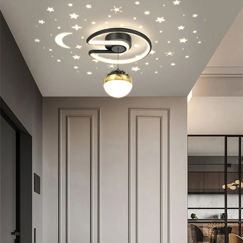 Modern LED ceiling light for indoor and outdoor decoration - vue 4 sur 10
