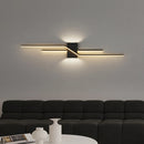 Modern black and white LED wall light for indoor home lighting