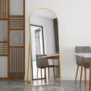 tempered glass tilting and wall-mounted standing mirror