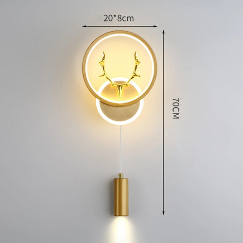 Creative nordic bedside lamp for interior decor