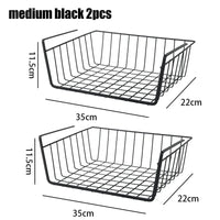 metal hanging storage basket for workspace and storage