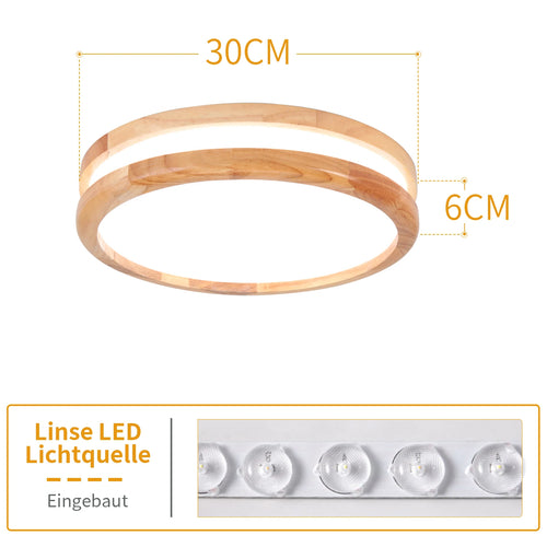 Modern surface mounted acrylic LED ceiling light - vue 11 sur 12