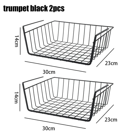 metal hanging storage basket for workspace and storage - vue 16 sur 18