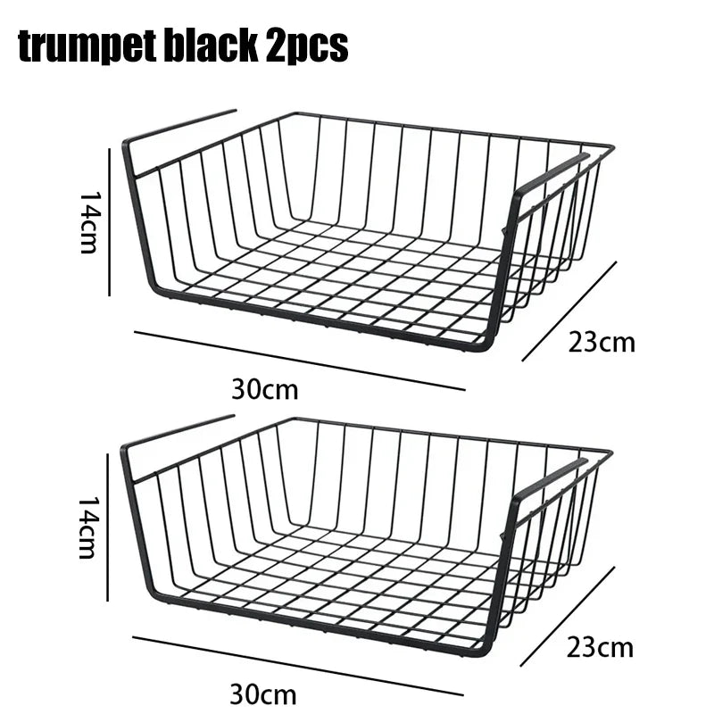 metal hanging storage basket for workspace and storage - vue 15 sur 18
