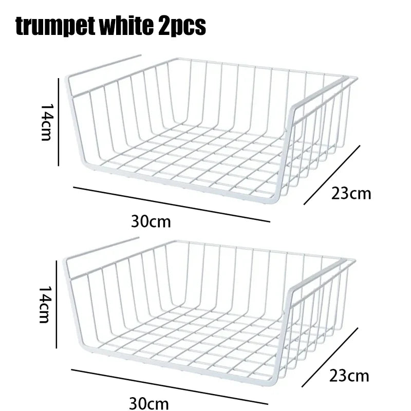 metal hanging storage basket for workspace and storage - vue 11 sur 18