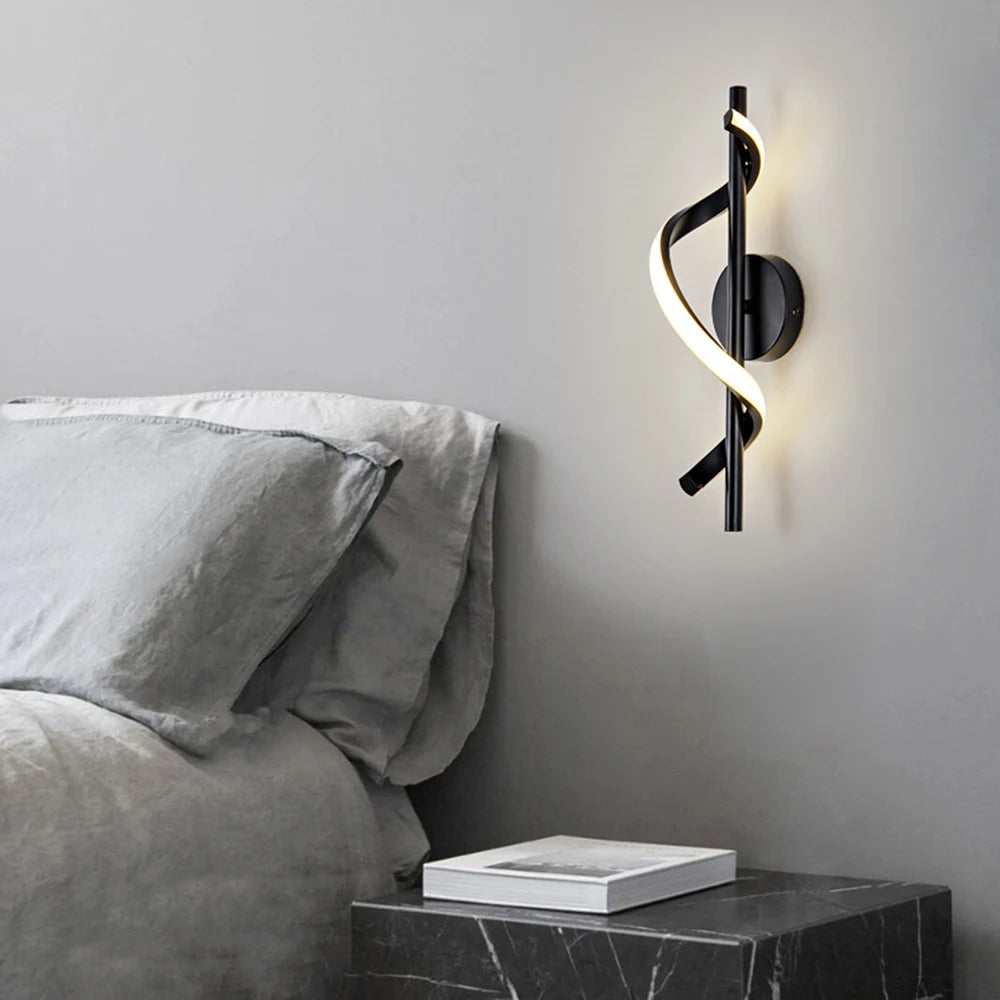 applique murale led nordique éclairage intérieur décoration moderne luxe - vue 5 sur 7