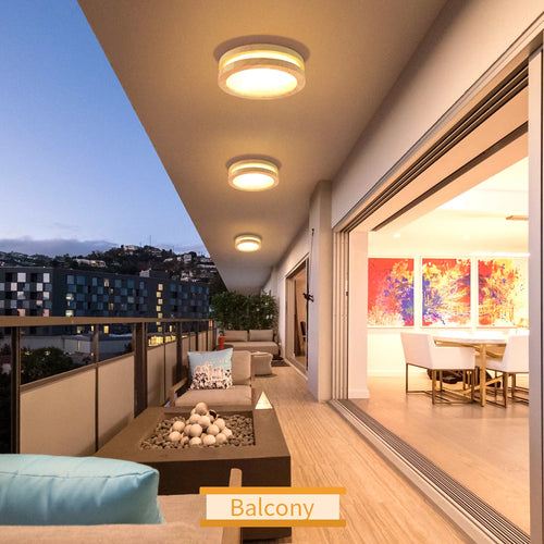 Modern surface mounted acrylic LED ceiling light - vue 3 sur 12