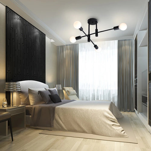 Nordic LED chandelier with creative simple luxury branches - vue 7 sur 7