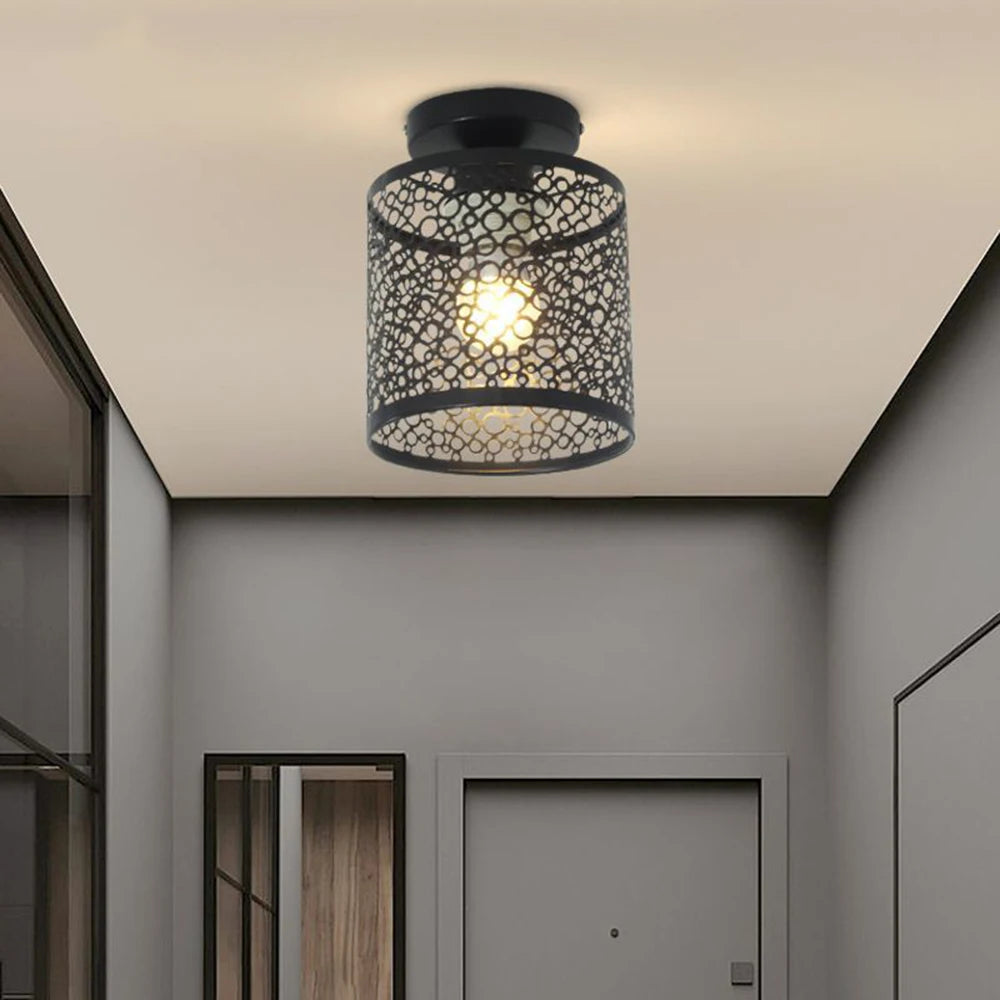 Nordic style wrought iron ceiling light for interior decoration