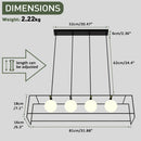 Modern pendant light with adjustable cable and LED bulb