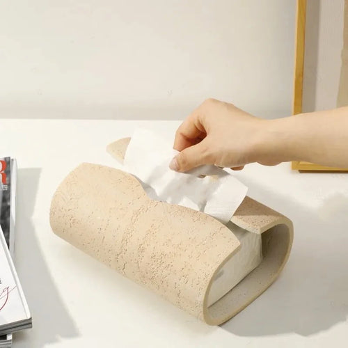 modern resin tissue box for creative decoration - vue 2 sur 7