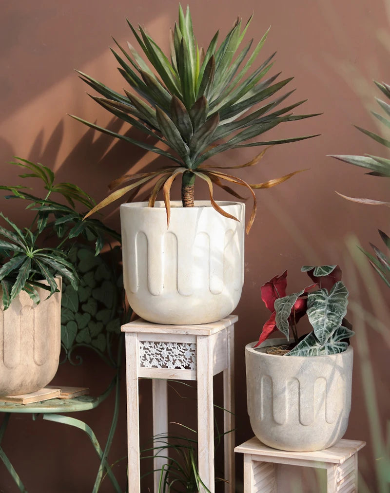 Silicone mould for concrete flower pot