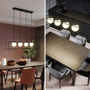 Modern pendant light with adjustable cable and LED bulb