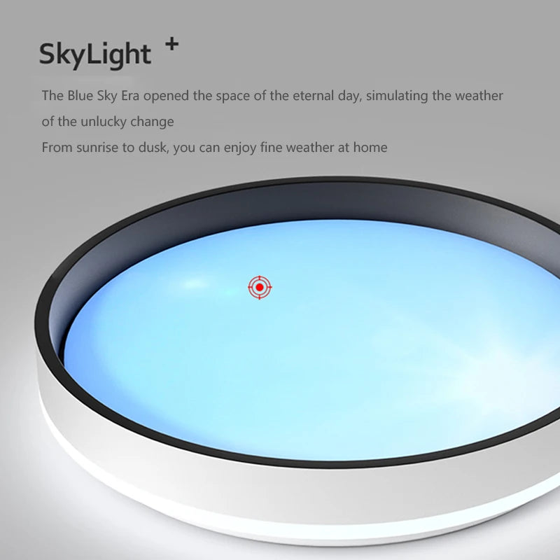 Smart LED ceiling light with remote control and adjustable brightness - vue 5 sur 8