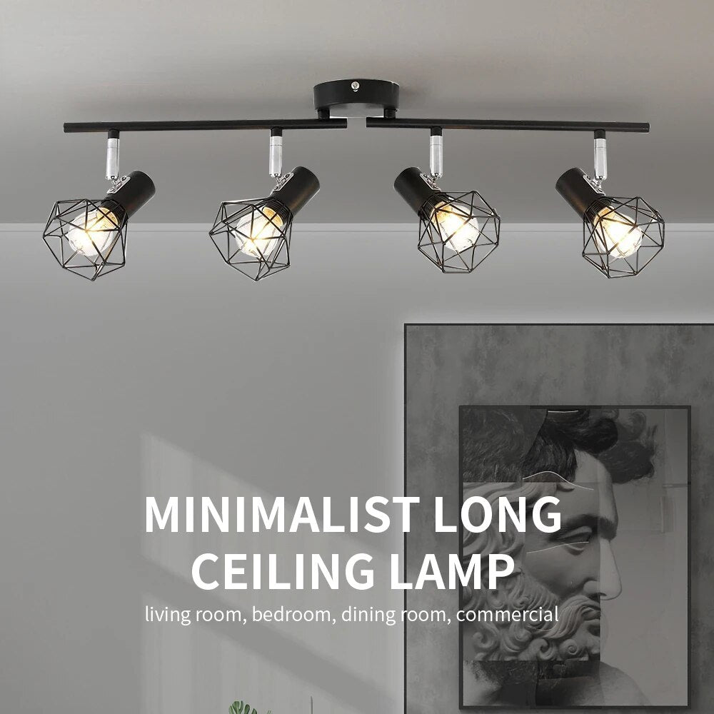 Adjustable LED ceiling wall light for shop and showroom decor - vue 2 sur 6