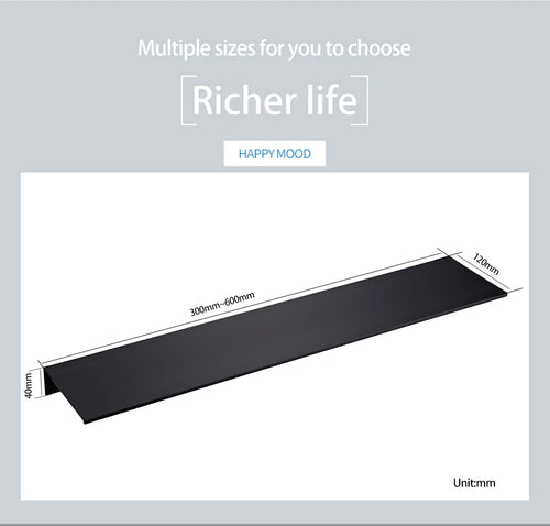 aluminum wall shelf for modern and practical storage - vue 4 sur 14