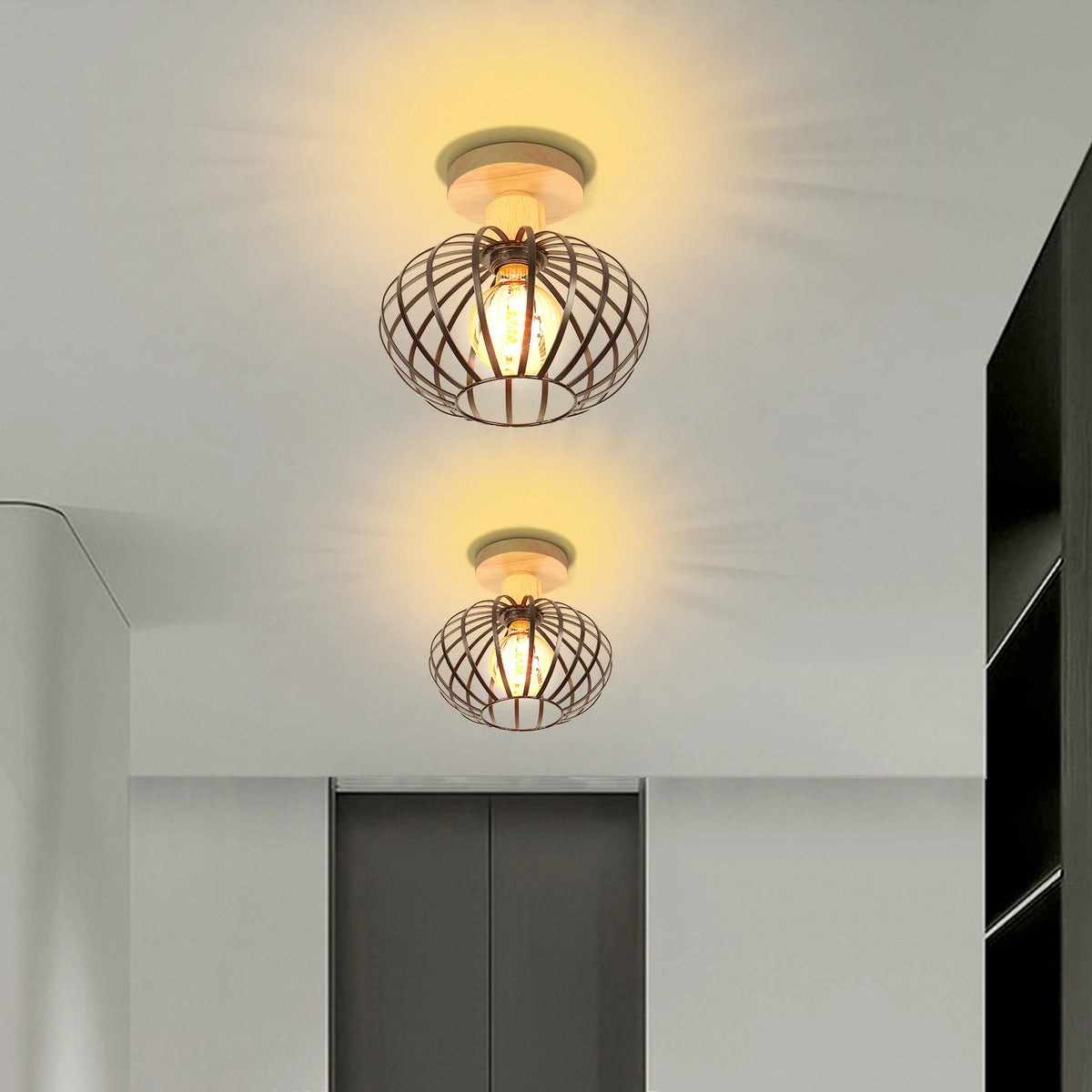 Nordic LED ceiling lights for indoor restaurant gallery and living room