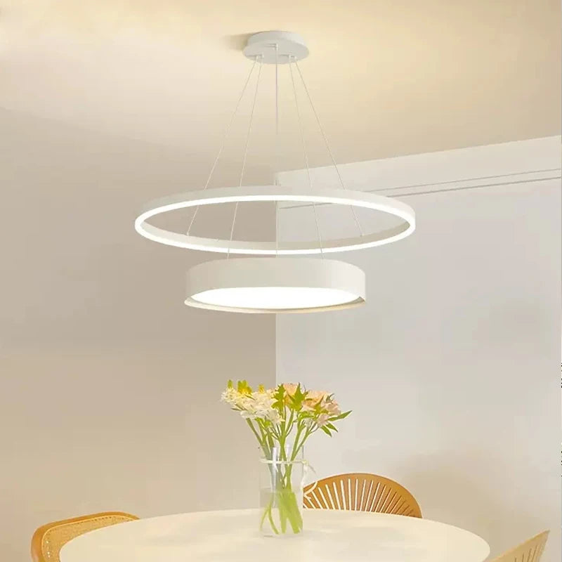 Modern nordic LED chandelier with creative simple design