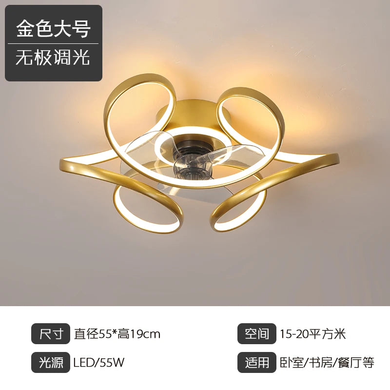 Modern LED ceiling light with energy-saving lighting and remote control - vue 16 sur 16