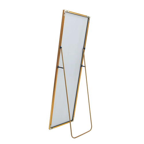 1620x530mm gold full-length mirror,vertical,suspended or wall mounted mirror with bracket,made aluminum alloy rectangular frame - vue 5 sur 6