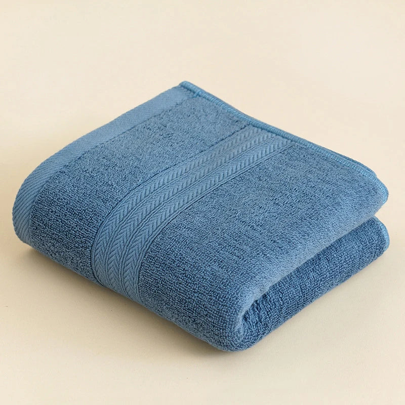 Space stripe cotton bath towel set of 4