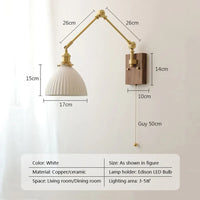 Modern ceramic wall light