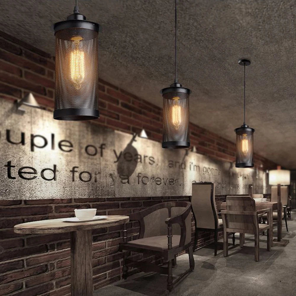 Vintage retro industrial pendant light for interiors