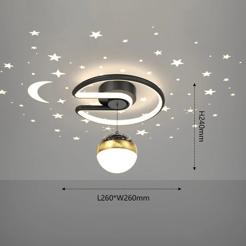 Modern LED ceiling light for indoor and outdoor decoration - vue 11 sur 10