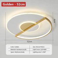 Modern LED ceiling light with dimmable function and unique design