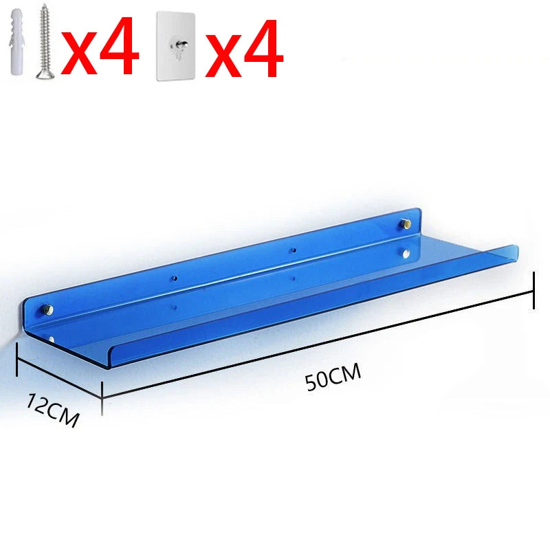 acrylic floating shelf for modern invisible storage