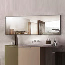 vertical or inclined tempered glass floor mirror