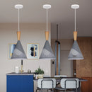 Modern Nordic pendant light with industrial retro decorative lampshade