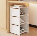 stackable and adjustable space-saving shoe organizer