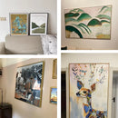 Metal floating frame kit for wall art