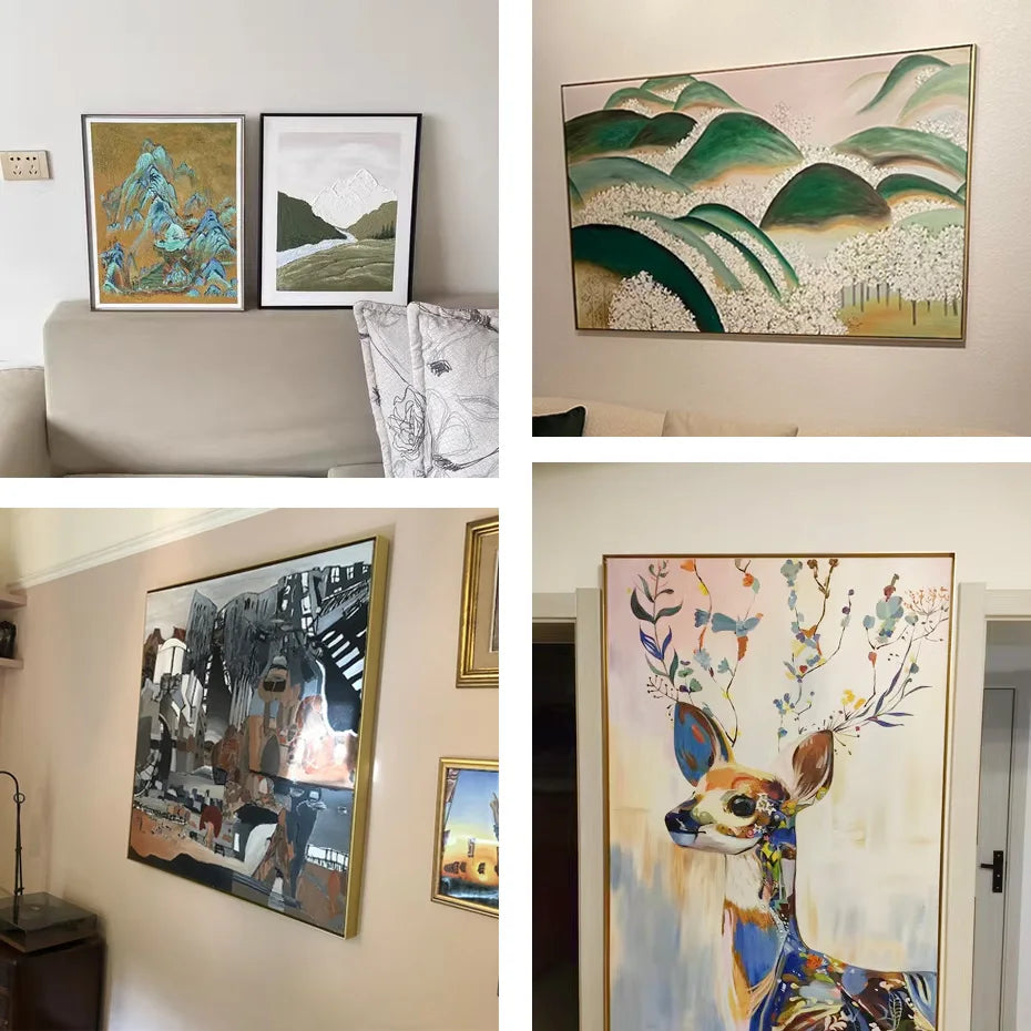 Metal floating frame kit for wall art - vue 10 sur 12