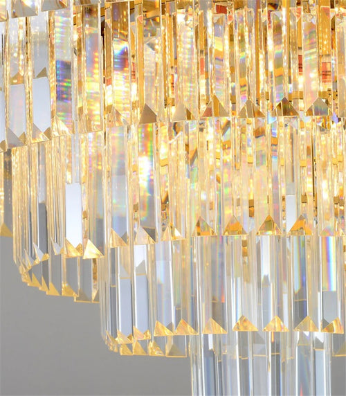 Modern crystal ceiling light for elegant interior décor - vue 6 sur 7
