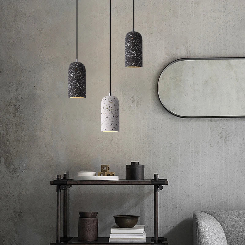 Cement LED pendant light industrial decor for café club bar