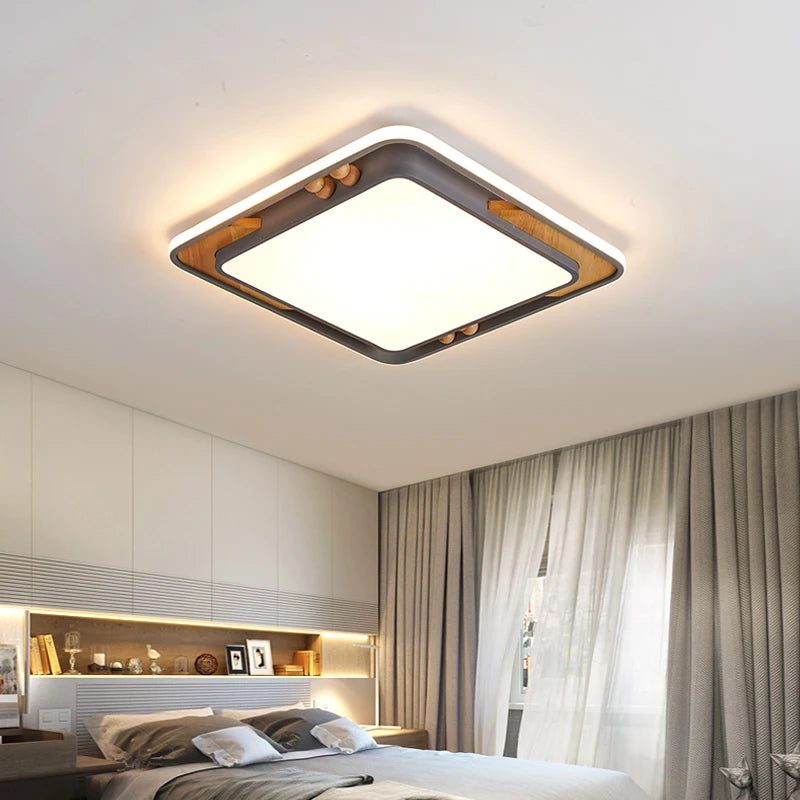 Contemporary macaron rectangle ceiling lights for interior decoration - vue 4 sur 15
