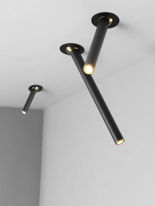 Rotatable aluminium COB LED spotlight for indoor lighting - vue 3 sur 5