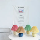 Korean pleated table lamp