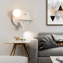Modern minimalist wall light with USB and adjustable angle