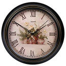 retro silent wall clock shabby chic style home decor